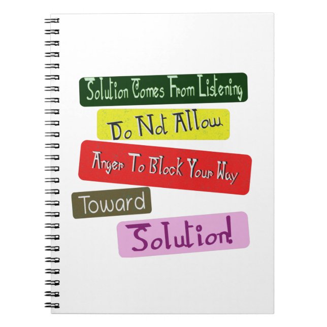 Take Loved-Once Relationship Towards Solution! Buy Notebook (Front)