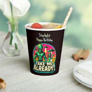 Take Me Already! UFO Adventures Paper Cups