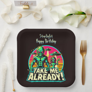 Take Me Already! UFO Adventures  Paper Plate