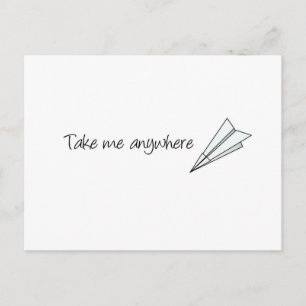 Take me anywhere postcard