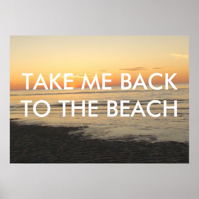 TAKE ME BACK TO THE BEACH POSTER (Front)