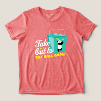 Take Me Out to the Ball Game Take Out Container  Tri-Blend Shirt