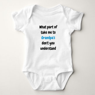 "Take me to Grandpa's" Baby Bodysuit