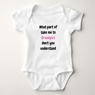 "Take me to Grandpa's" Baby Bodysuit