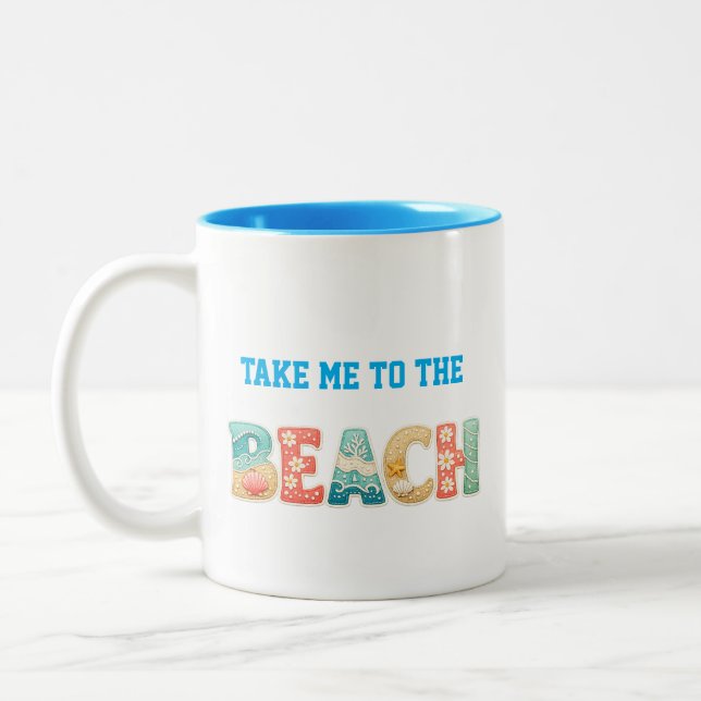 Take Me to the Beach Mug (Left)