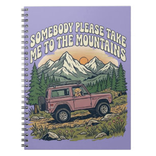 Take Me to the Mountains Dog Adventure Notebook