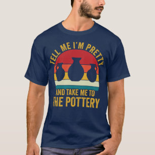 Take Me To The Pottery Funny Clay Vintage Ceramic T-Shirt