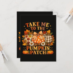 Take Me to The Pumpkin Patch Autumn Invitation