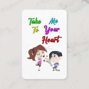 Take Me To Your Heart valentines Discount Card