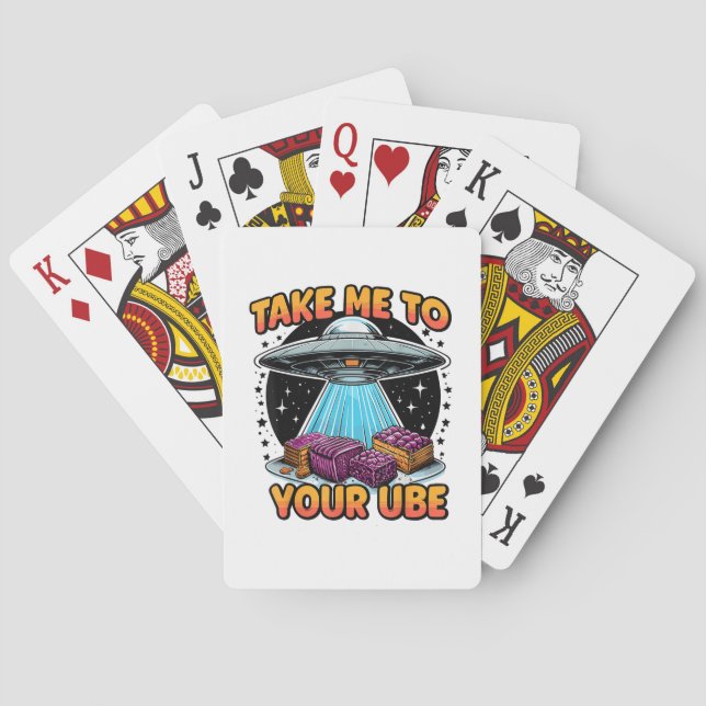 Take Me to Your Ube  Playing Cards (Back)