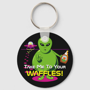 Take Me To Your Waffles! Key Ring