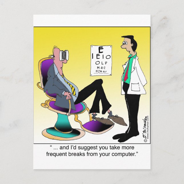 Take More Computer Breaks Postcard (Front)