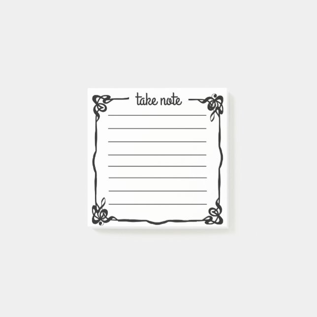 Take Note Musical Framed Notes (Front)