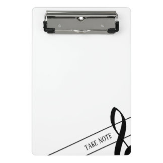 Take Note Treble Clef Mini Clipboard