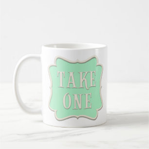 "Take One" Fairytale Tea Party Pastel Green Coffee Mug
