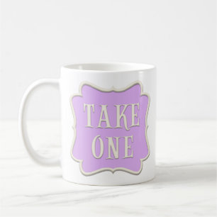 "Take One" Fairytale Tea Party Pastel Purple Coffee Mug