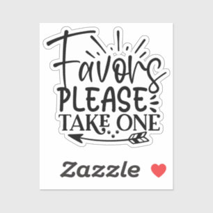 Take only one