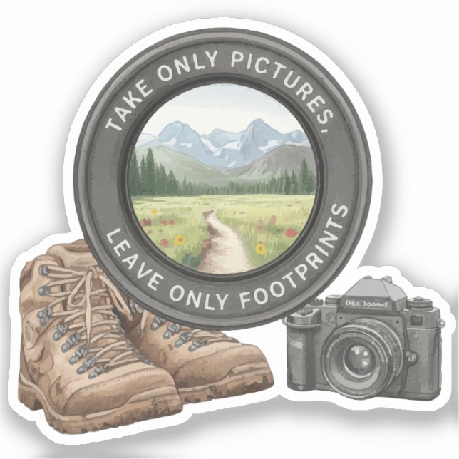 Take Only Pictures Leave Only Footprints (Front)