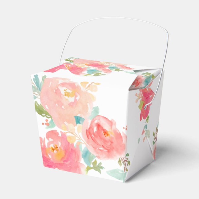 take out box floral watercolor (Front Side)