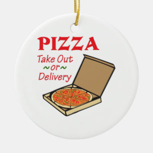 TAKE OUT OR DELIVERY CERAMIC TREE DECORATION