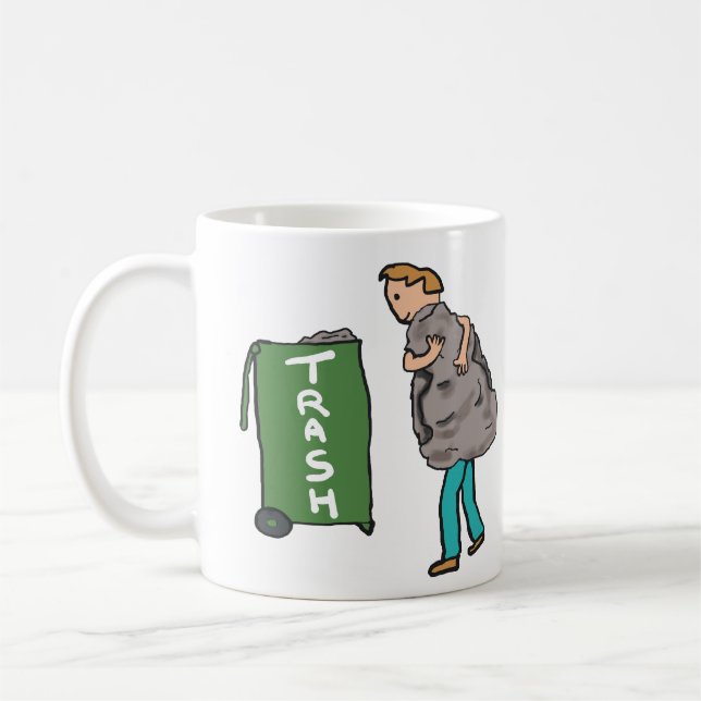 Take Out The Trash Coffee Mug (Left)