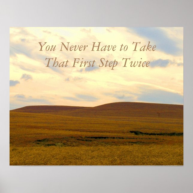 Take that First Step Recovery Poster (Front)