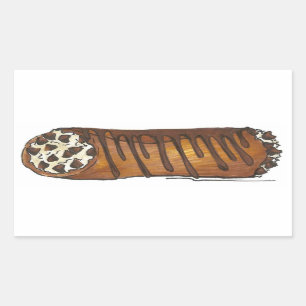 Take the Cannoli Italian Bakery Chocolate Chip Rectangular Sticker