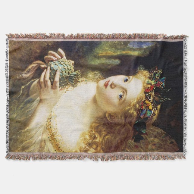 Take The Fair Face of Woman Throw Blanket (Front)