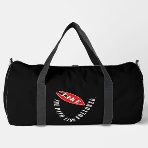 Take the path less followed duffle bag