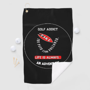 Take the path less followed golf towel