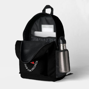Take the path less followed printed backpack
