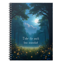 Take the path less travelled notebook