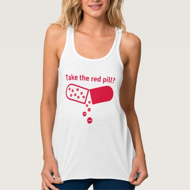 Take the red pill? singlet (Front)