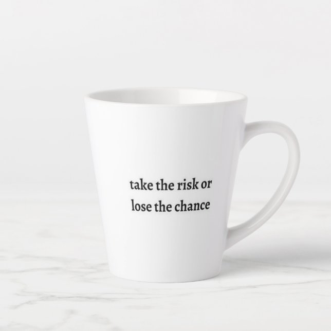 take the risk motivational mug (Right)