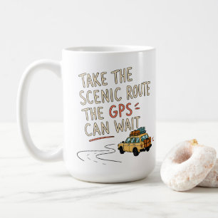 Take The Scenic Route Road Trip Mug