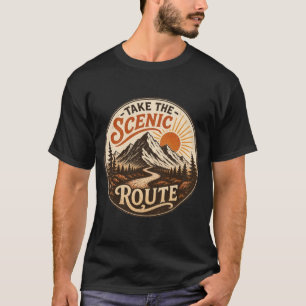 Take The Scenic Route Vintage Hiking T-Shirt