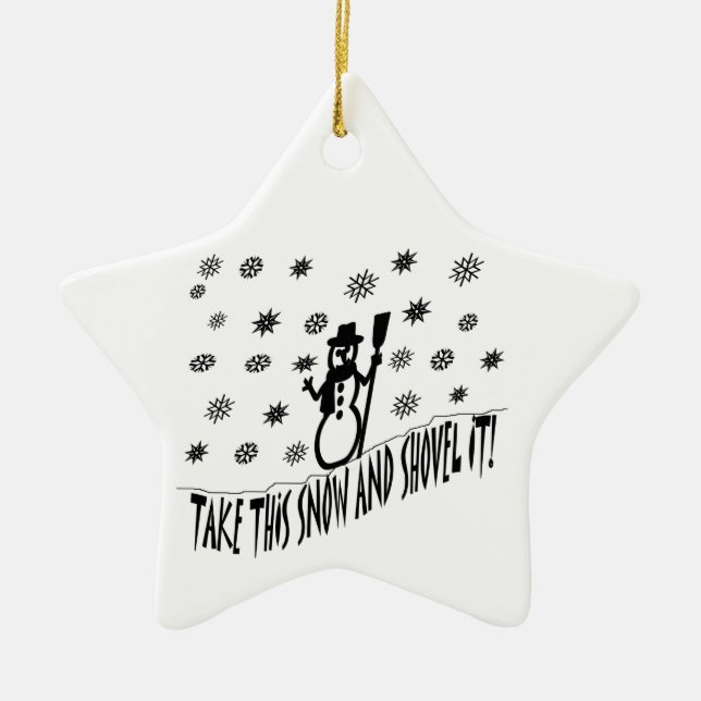 Take This Snow Ornament (Front)