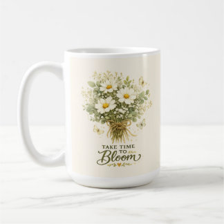 Take Time to Bloom | Bouquet Design Coffee Mug