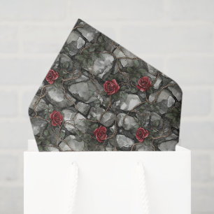 Take Time To Smell The Roses Bricks Wedding Tissue Paper