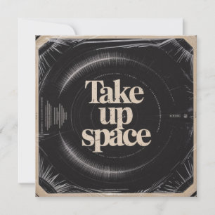 Take Up Space Holiday Card