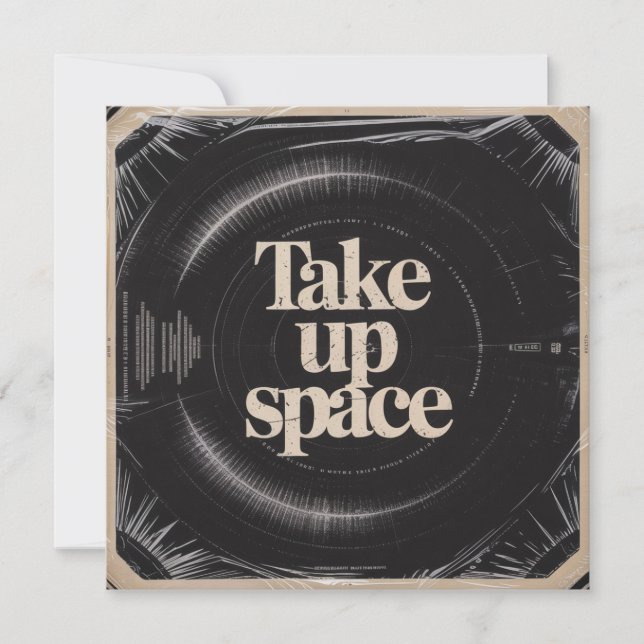 Take Up Space Holiday Card (Front)