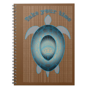Take your time turtle motivational quote spiral notebook