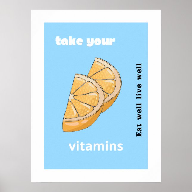 Take your vitamins poster (Front)