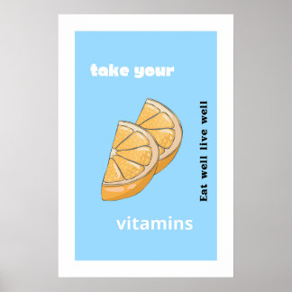 Take your vitamins poster