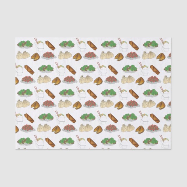 Takeaway Chinese Restaurant Takeout Food Cuisine Tissue Paper (Front)