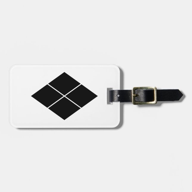 Takeda Hishi Luggage Tag (Front Horizontal)