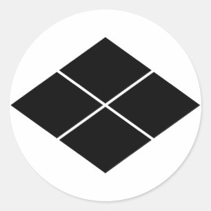 Takeda rhombus classic round sticker