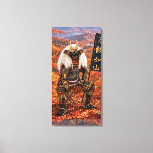 Takeda Shingen Samurai Armour Autumn 16x32 Canvas Print