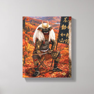 Takeda Shingen Samurai Armour Autumn 8x10 Canvas Print