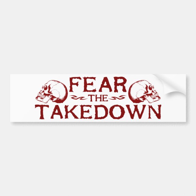 Takedown Bumper Sticker (Front)